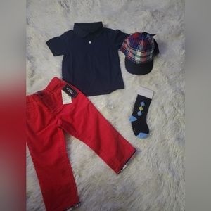 Boys Gymboree Bundle of Pants, Shirt, Hat and Socks NWT